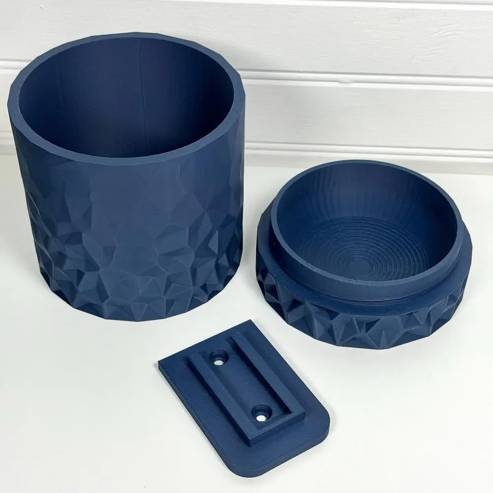 Voronoi Wall Hanging Planter, Indoor Plant Pot, Screw On Drip Tray, Geometric